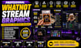 design professional whatnot stream overlays and obs graphics