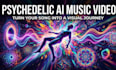 create a custom psychedelic ai music video