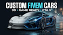 create 3d fivem car model 3d gta 5 car modeling fivem game ready vehicle model