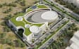 construct 3d public institue,cgi commercial complex,urban exterior visualization