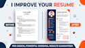 professionally write, improve and optimize your CV