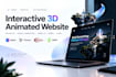 interactive 3d animated website spline 3d scroll animation threejs webgl gsap