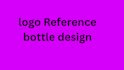 design art bottle design logo