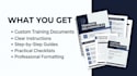 create clear training and onboarding documents