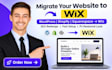 migrate wordpress shopify squarespace website to wix SEO redesign setup