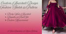 do custom fashion sketch and sewing pattern for dress