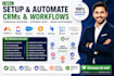 set up monday com clickup salesforce freshsales nethunt bitrix24 zoho automation