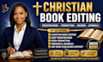 do christian book editing