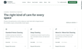 create a professional cleaning service business website