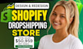 do shopify store design, redesign droshipping store, build shopify store
