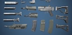 create 3d game weapons gun model, gun animation and game ready 3d game assets