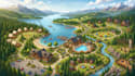 create glamping resort map, rv park map, campground layout, tourism master plan