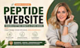build peptide website research peptide website peptide store design