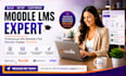 setup install customize and manage moodle lms upload quizzes custom theme design