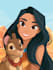 make a disney cartoon illustration