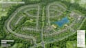 design a 3d architectural plot site plan, subdivision render, and land layout