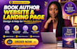 design author website, book author website, ebook website, author landing page