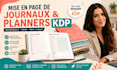 je mets en page vos carnets, agendas et journaux KDP pour amazon