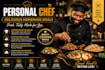 be your personal chef, recipe developer and meal prep expert