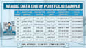 do accurate arabic data entry and copy paste work