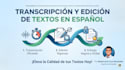 la transcripción de audio y video profesional en español