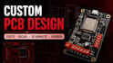design custom pcb esp32 schematic layout and gerber in kicad