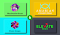 do modern logo design and youtube thumbnail