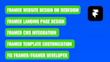 build and develop a framer website as a framer expert and fix framer