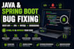 fix java spring boot bugs errors and rest API issues