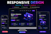 create a responsive HTML CSS website for your business