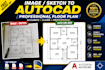 convert image sketch PDF to autocad floor plan dwg