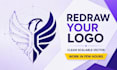 redraw and vectorize your existing logo