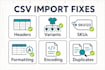 fix or convert your product file to a shopify ready CSV