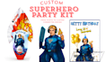 design custom party kits, invitations, and event games