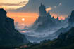 fantasy landscapes, illustration and environment