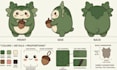 design a custom plush toy reference sheet