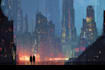create stunning futuristic sci fi city concept art and environments
