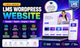 build lms online course wordpress website academy training membership website