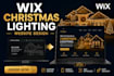 design wix christmas lighting website