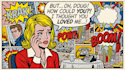draw a retro pop art roy lichtenstein style