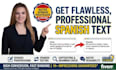 do spanish proofreading, spanish editing, copyediting, and proofread spanish