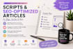 write script and article for financen history blogs