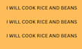 cook rice and beans