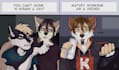 draw oc 2d furry fursona anime art pfp, ref sheet avatar