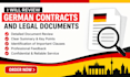 review german contracts and legal documents