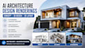 do realistic ai architecture design renderings concept, 3d design, 3d layout