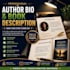 write a professional author bio and book description