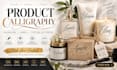 create custom calligraphy lettering for product packaging and labels