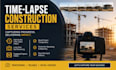 edit professional construction time lapse videos and project progress videos