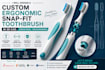 design a custom ergonomic snap fit toothbrush in 3d ca